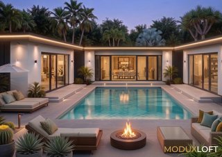 Villa Prefabricada Moderna - Llave en Mano