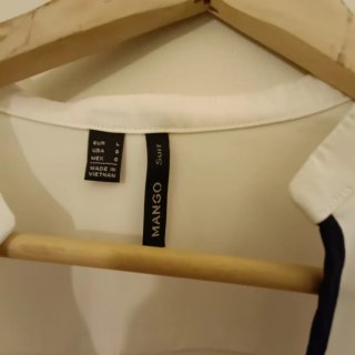 Blusa Mango Blanca Talla L
