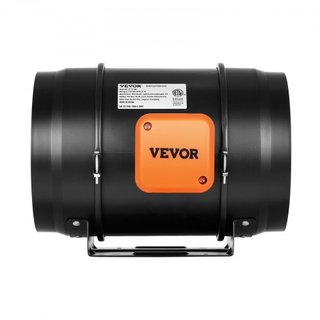 Ventilador de Conducto Inline, 203.2mm 506.2 CFM con Controlador de Temperatura y Humedad, Ventilador de Escape EC-motor Silencioso para Aumento de Enfriamiento, Carpas de Cultivo, Hidroponía