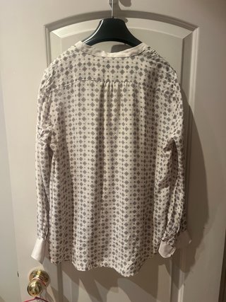 Blusa Zara Woman Beige Seda Natural
