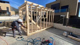 Casetas de madera trasteros, habitable con baño
