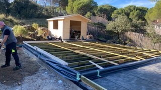 Casetas de madera trasteros, habitable con baño