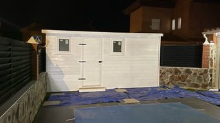 Casetas de madera trasteros, habitable con baño