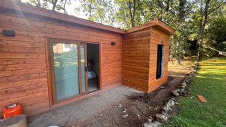 Casetas de madera trasteros, habitable con baño