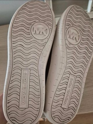 Zapatillas Michael Kors Piel Verde y Blanca