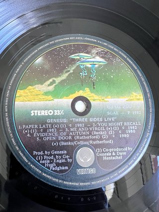 Genesis Three Sides Live Vinilo LP