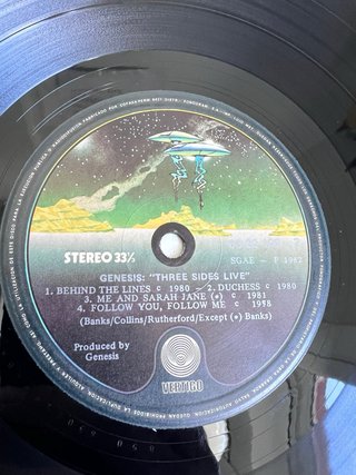 Genesis Three Sides Live Vinilo LP