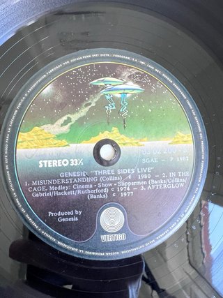 Genesis Three Sides Live Vinilo LP