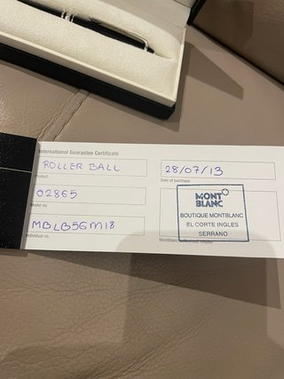 Montblanc ROLLERBALL MEISTERSTÜCK CLASSIQUE Platin