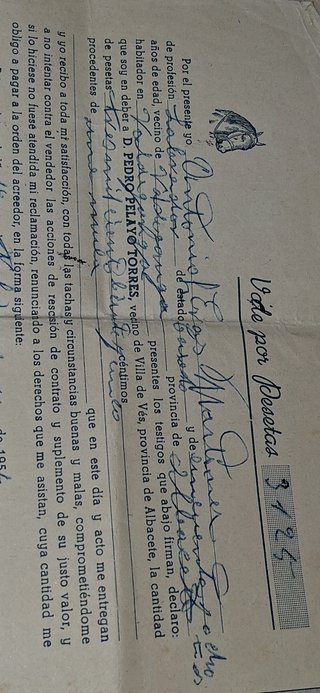 Lote Documentos Viñas Valdeganga Albacete