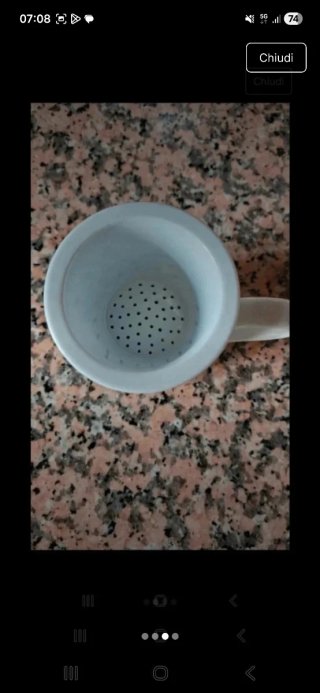 Tazza tisana ceramica con filtro
