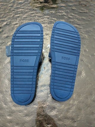 Boss Ciabatte Blu/Grigio Taglia 45