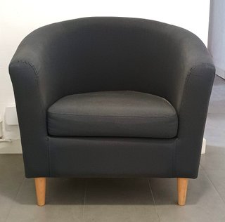 Sillón de tela gris Ikea