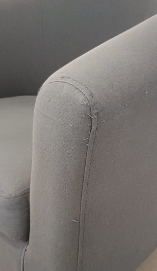 Sillón de tela gris Ikea