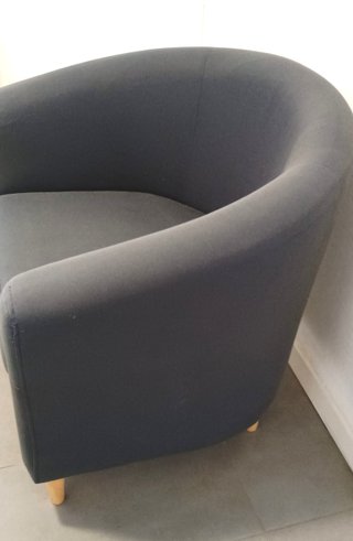 Sillón de tela gris Ikea