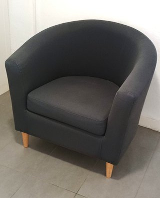 Sillón de tela gris Ikea