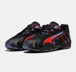 Zapatillas Deportivas Puma Inhale Negras y Rojas.