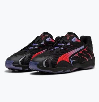 Zapatillas Deportivas Puma Inhale Negras y Rojas.