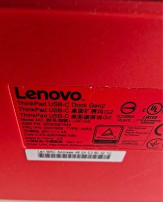 Lenovo ThinkPad USB-C Dock Gen2