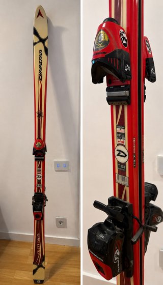 Esquís Dynastar 178cm + Fijaciones Rossignol