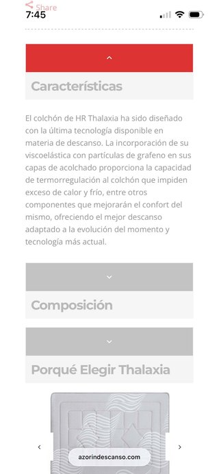 Base tapizada 6D Future + Colchón Thalaxia 135x90