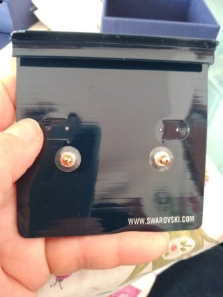 Orecchini Swarovski Cuore Dorati