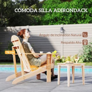 Silla de jardín de madera