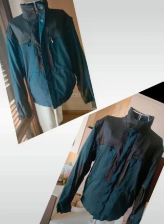 Giacca uomo Dainese nero/verde petrolio