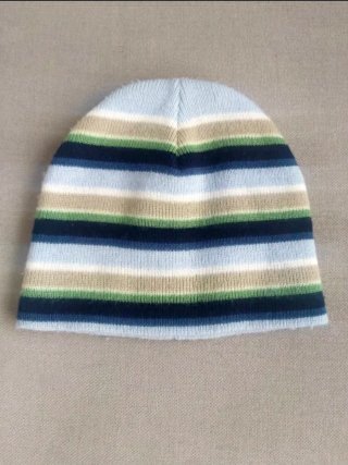 Gorro de lana a rayas