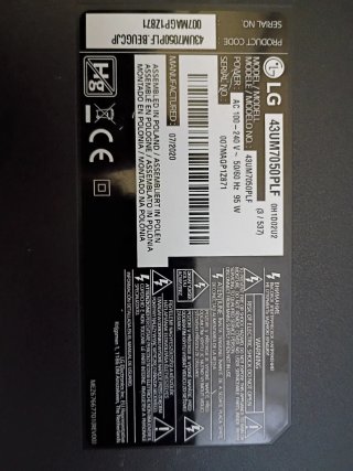 Despiece Placa Base LG 43UM7050PLF
