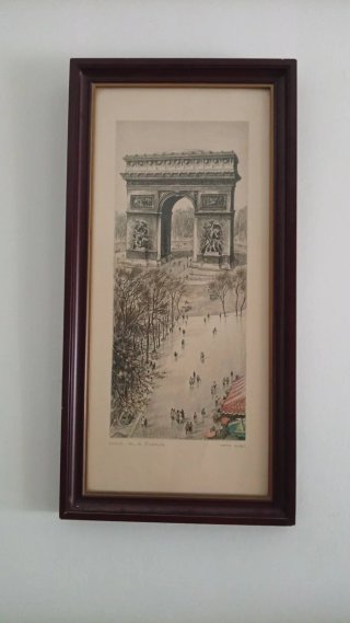 Cuadro Arco del Triunfo con marco