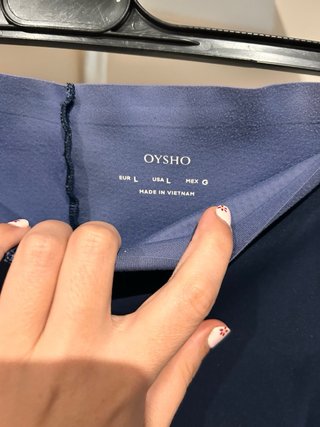 Leggings Oysho Azul con Detalles