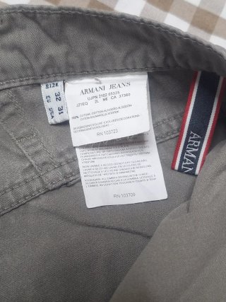 Pantaloni Uomo Armani Jeans Beige Taglia M