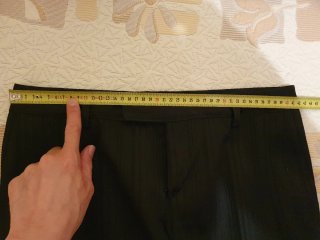 Pantalón ZARA tiro bajo rayas verticales