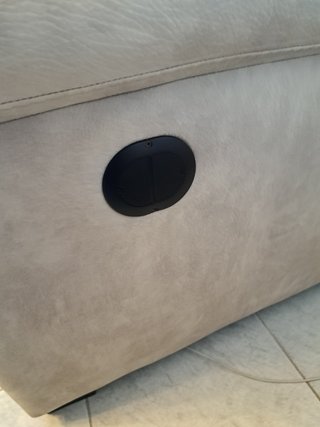 Divano 2 posti in tessuto beige