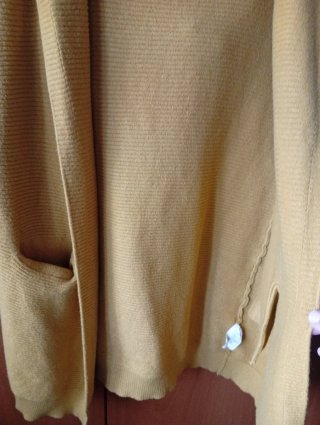 Cardigan donna senape taglia unica