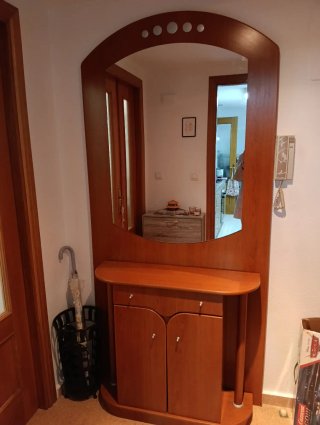 Mueble entradita con espejo