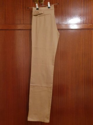 Pantalón ZARA beige tiro bajo