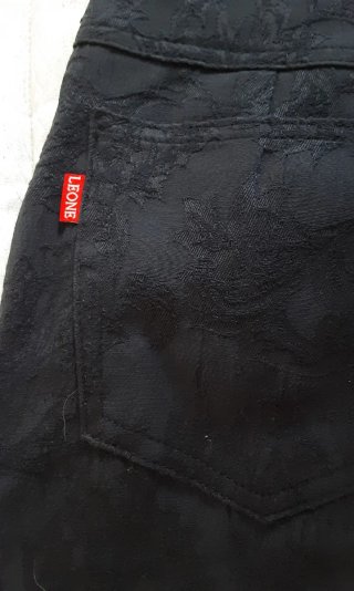 Pantaloni Jacquard Neri Taglia 42 IT Dark Romantic