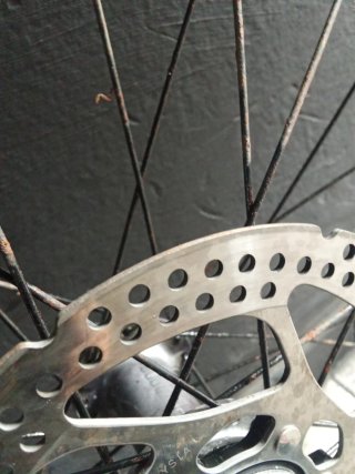 Rueda delantera bici 26 disco
