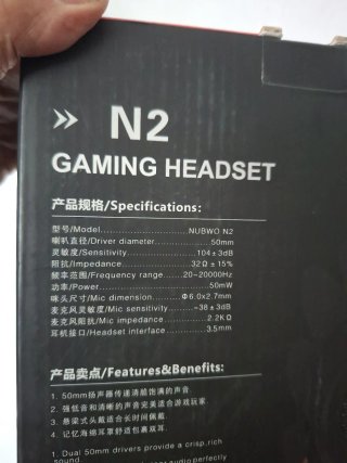Auriculares Gaming Nubwo N2