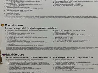 Barrera de seguridad blanca