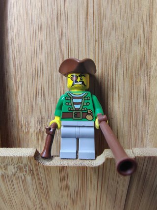 Lego Pirates Pirata Pi147 con Pistola da set 70412