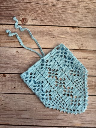 Bandana Crochet pañuelo tejido artesanal