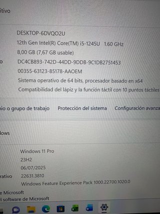 Táctil  ThinkPad L13 Yoga Gen 3 bat nueva/i5/4g
