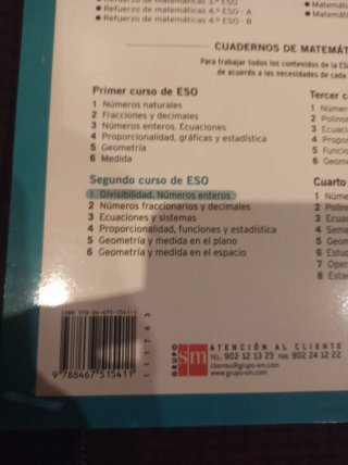 Cuadernos de matemáticas 2 ESO. Divisibilida...