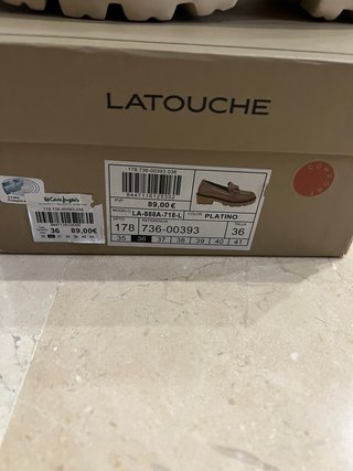 Latouche Plata Mocasines Hebilla