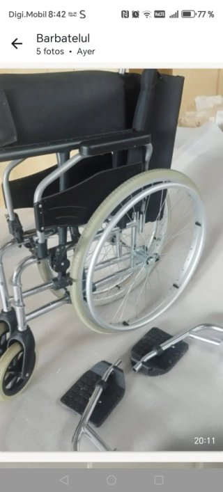Silla de ruedas plegable