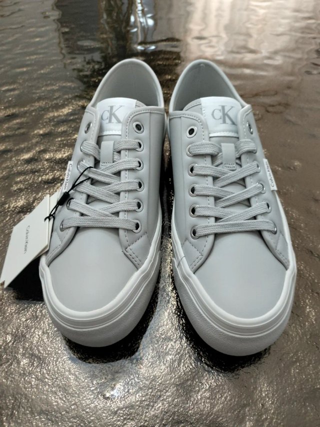 Calvin Klein Scarpe Donna Tg 39 Grigio Bianco