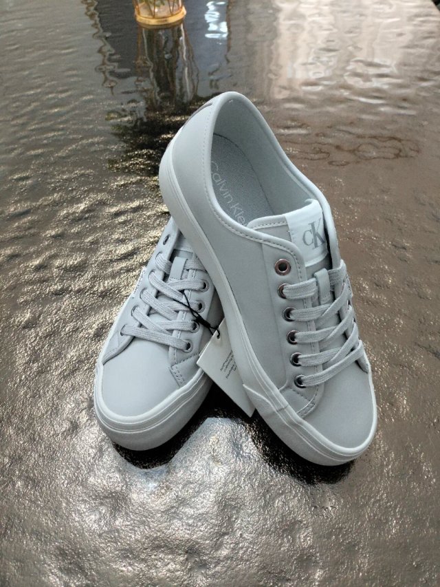 Calvin Klein Scarpe Donna Tg 39 Grigio Bianco